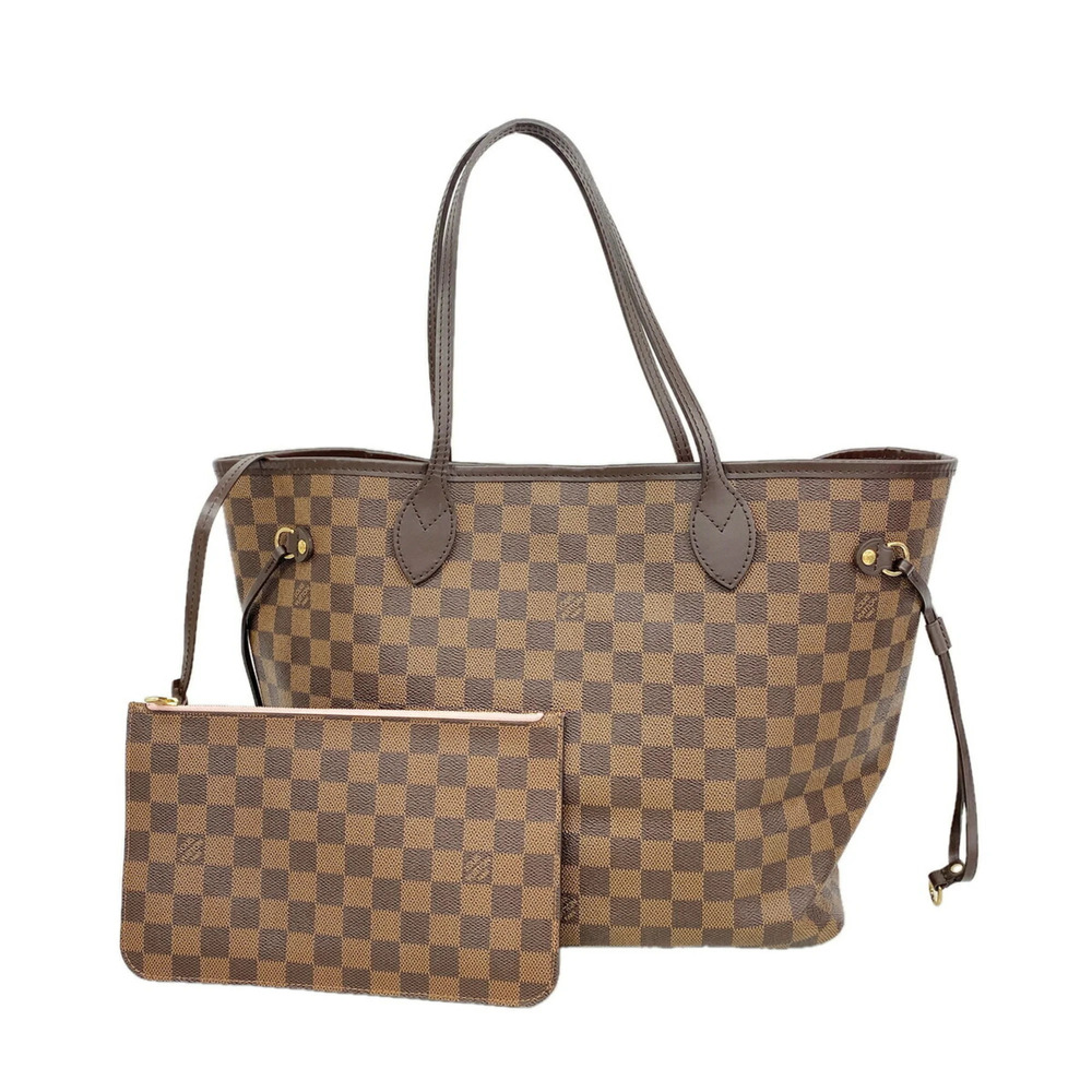 Louis Vuitton Damier Neverfull MM Tote Bag N41603 Ebene Rose Ballerine (Women's)